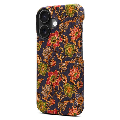 DENIOR For iPhone 16 Case Pattern Printed PU Leather+PC Phone Cover