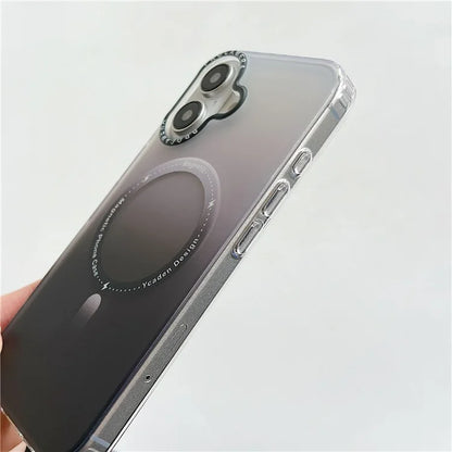 For iPhone 16 Plus Case Compatible with MagSafe IMD Matte Gradient Hard PC Phone Cover
