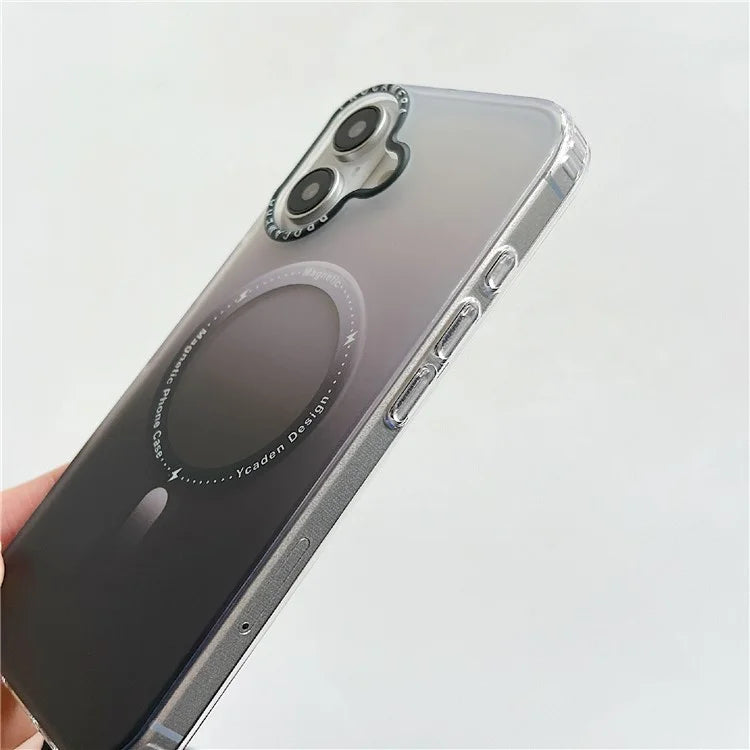 For iPhone 16 Plus Case Compatible with MagSafe IMD Matte Gradient Hard PC Phone Cover