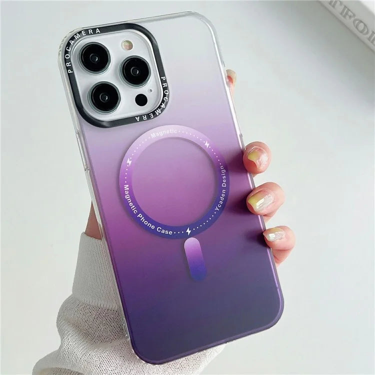 For iPhone 16 Pro Max Case Compatible with MagSafe IMD Matte Gradient Hard PC Phone Cover