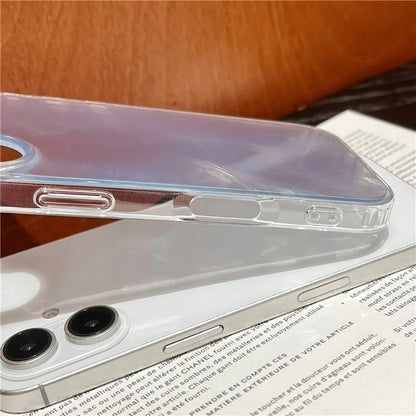 For iPhone 16 Case Fox Tail Pattern Hot Stamping Electroplating Soft TPU Phone Shell