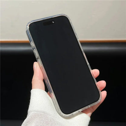 For iPhone 16 Plus Case Fox Tail Pattern Hot Stamping Electroplating Soft TPU Phone Shell