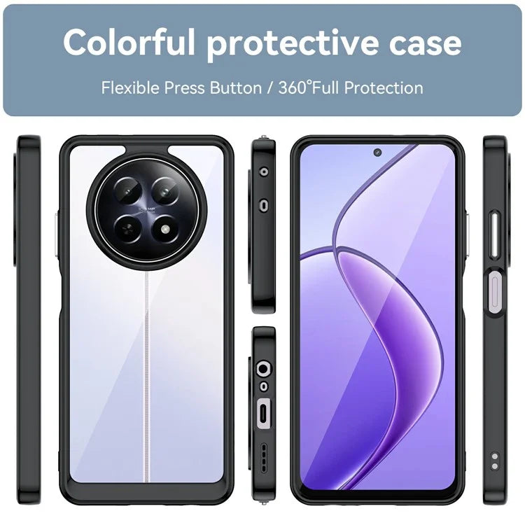 For Realme 13 5G / 12 5G / 12x 5G / Narzo N65 5G / Narzo 70x 5G / C65 5G Case TPU +Acrylic Phone Cover