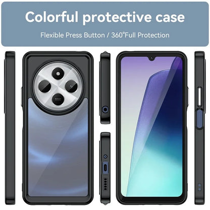 For Xiaomi Redmi 14C 4G / 14R 5G Case TPU +Acrylic Protective Clear Phone Cover