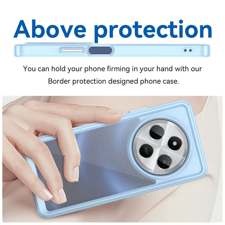 For Xiaomi Redmi 14C 4G / 14R 5G Case TPU +Acrylic Protective Clear Phone Cover