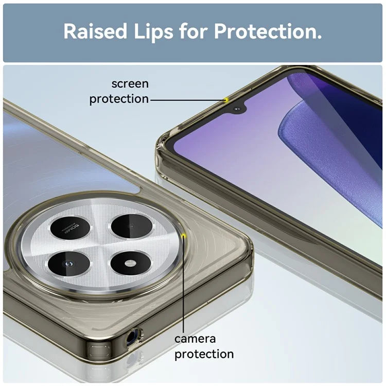 For Xiaomi Redmi 14C 4G / 14R 5G Case TPU +Acrylic Protective Clear Phone Cover