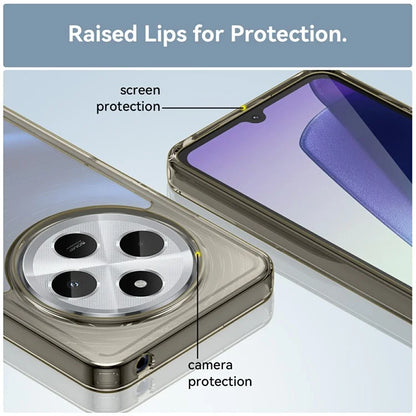 For Xiaomi Redmi 14C 4G / 14R 5G Case TPU +Acrylic Protective Clear Phone Cover