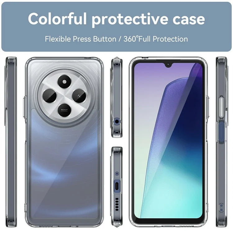 For Xiaomi Redmi 14C 4G / 14R 5G Case TPU +Acrylic Protective Clear Phone Cover