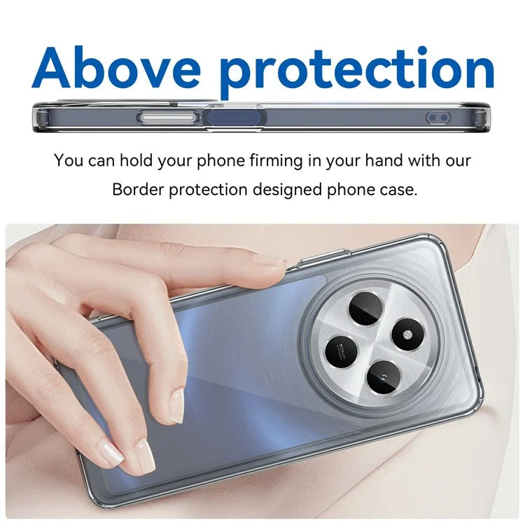 For Xiaomi Redmi 14C 4G / 14R 5G Case TPU +Acrylic Protective Clear Phone Cover