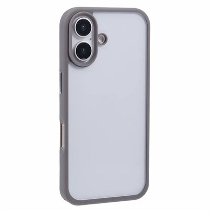 For iPhone 16 Plus Case TPU+PC Crystal Clear Back Cover with Lanyard Holes