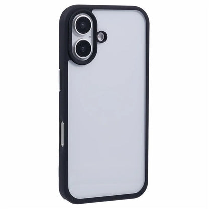 For iPhone 16 Plus Case TPU+PC Crystal Clear Back Cover with Lanyard Holes