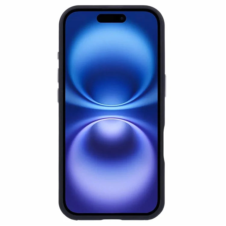 For iPhone 16 Plus Case TPU+PC Crystal Clear Back Cover with Lanyard Holes