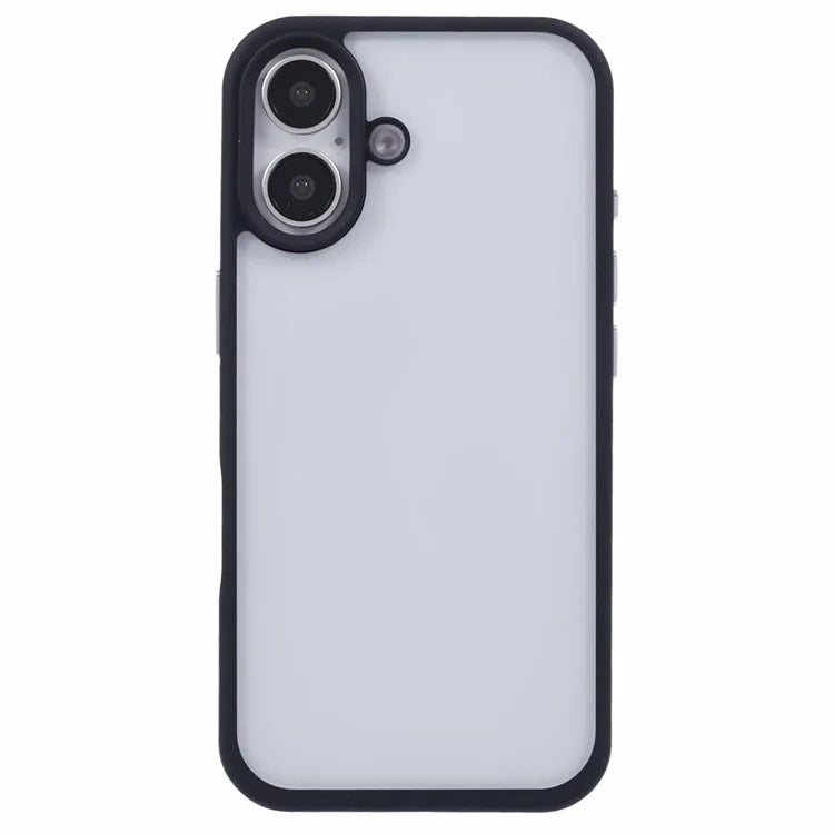 For iPhone 16 Plus Case TPU+PC Crystal Clear Back Cover with Lanyard Holes