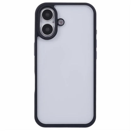 For iPhone 16 Plus Case TPU+PC Crystal Clear Back Cover with Lanyard Holes