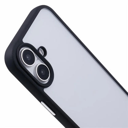 For iPhone 16 Plus Case TPU+PC Crystal Clear Back Cover with Lanyard Holes