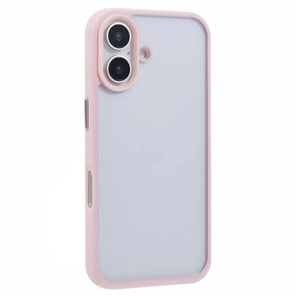 For iPhone 16 Plus Case TPU+PC Crystal Clear Back Cover with Lanyard Holes