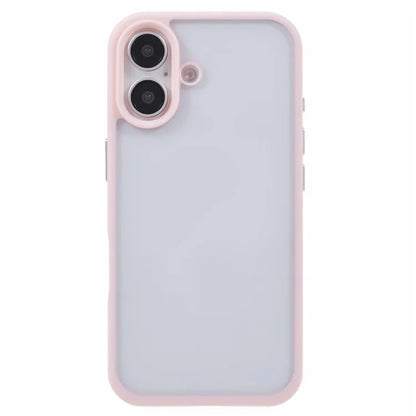 For iPhone 16 Plus Case TPU+PC Crystal Clear Back Cover with Lanyard Holes