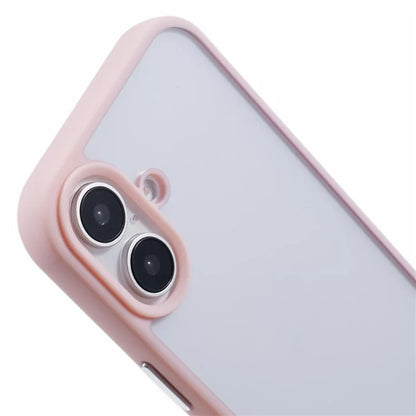 For iPhone 16 Plus Case TPU+PC Crystal Clear Back Cover with Lanyard Holes