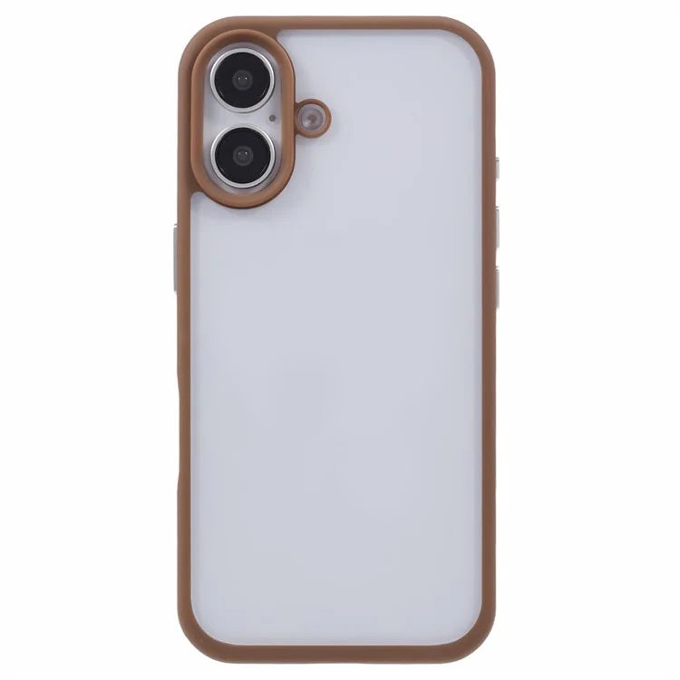 For iPhone 16 Plus Case TPU+PC Crystal Clear Back Cover with Lanyard Holes