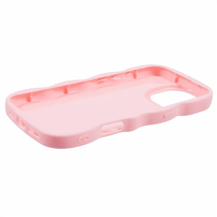 XL Series For iPhone 16 Pro Max Case TPU Protective Phone Cover Unique Curly Wave Frame