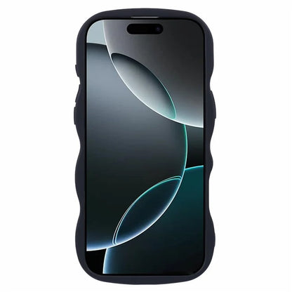 XL Series For iPhone 16 Pro Max Case TPU Protective Phone Cover Unique Curly Wave Frame