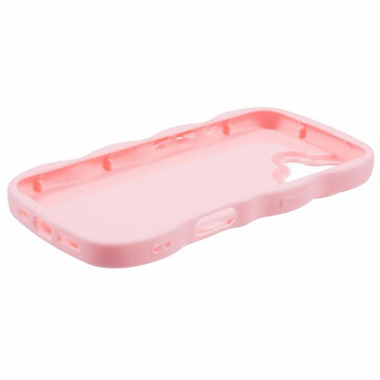 XL Series For iPhone 16 Plus Case TPU Protective Phone Cover Unique Curly Wave Frame