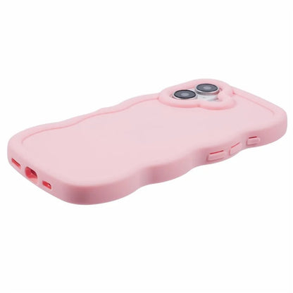 XL Series For iPhone 16 Plus Case TPU Protective Phone Cover Unique Curly Wave Frame