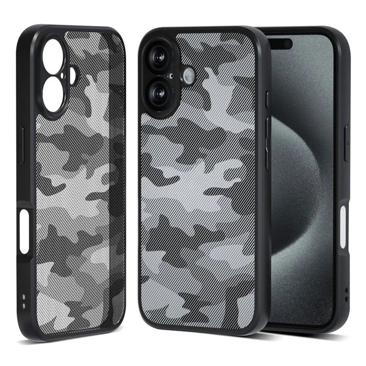 IBMRS For iPhone 16 Case TPU + PC Heavy Duty Shockproof Phone Cover Camera Protection
