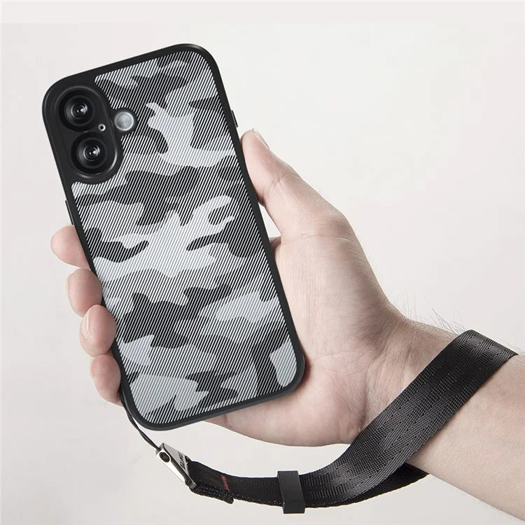 IBMRS For iPhone 16 Case TPU + PC Heavy Duty Shockproof Phone Cover Camera Protection