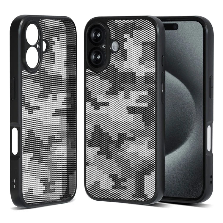 IBMRS For iPhone 16 Case TPU + PC Heavy Duty Shockproof Phone Cover Camera Protection