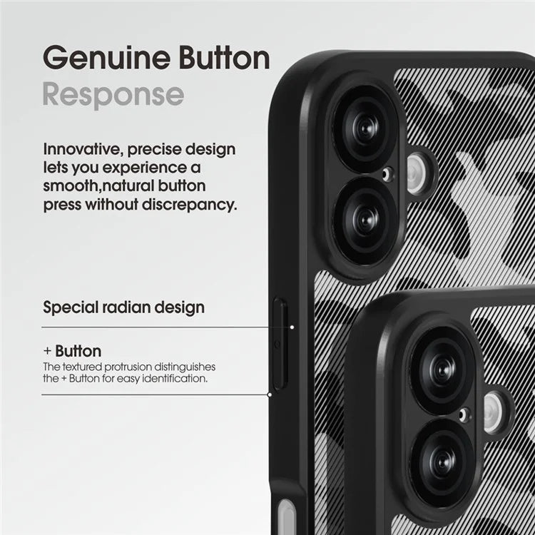 IBMRS For iPhone 16 Case TPU + PC Heavy Duty Shockproof Phone Cover Camera Protection