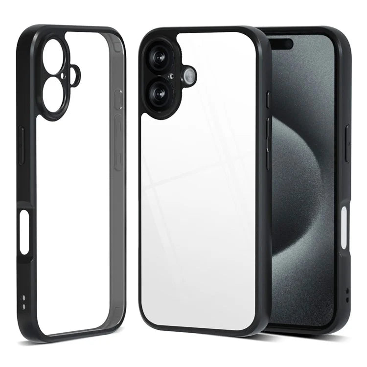 IBMRS For iPhone 16 Case TPU + PC Heavy Duty Shockproof Phone Cover Camera Protection