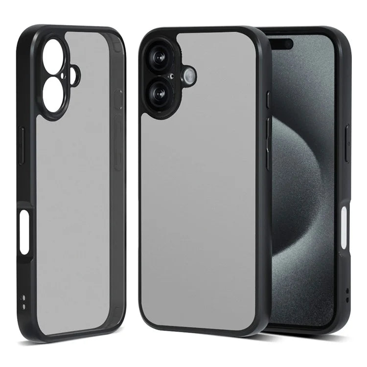 IBMRS For iPhone 16 Case TPU + PC Heavy Duty Shockproof Phone Cover Camera Protection