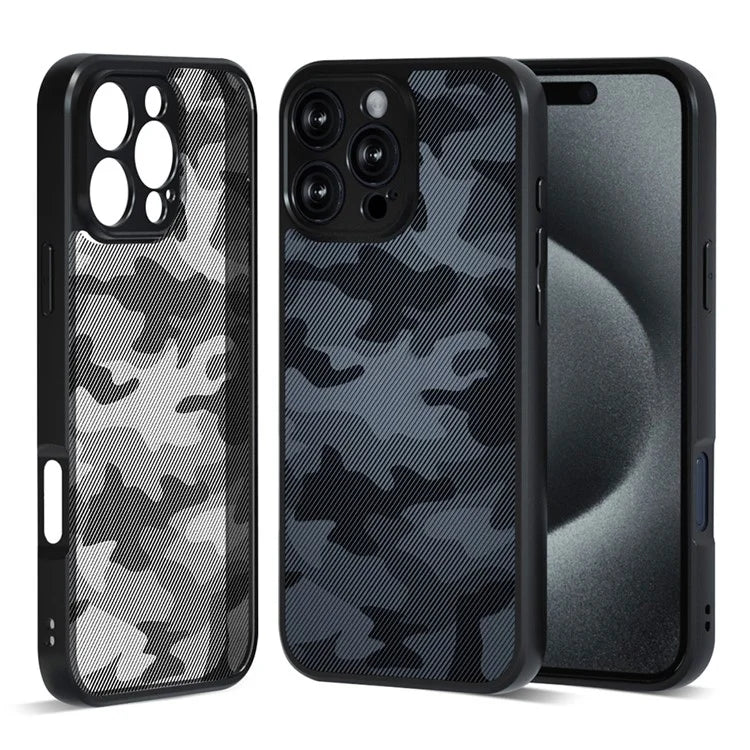 IBMRS For iPhone 16 Pro Max Case TPU + PC Heavy Duty Shockproof Phone Cover Camera Protection