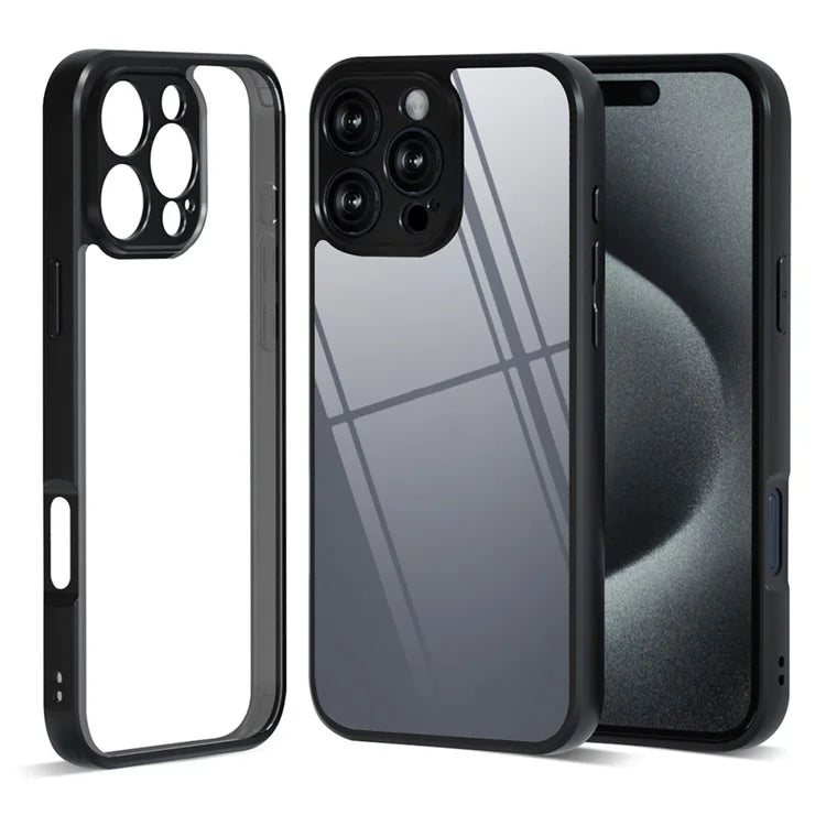 IBMRS For iPhone 16 Pro Max Case TPU + PC Heavy Duty Shockproof Phone Cover Camera Protection