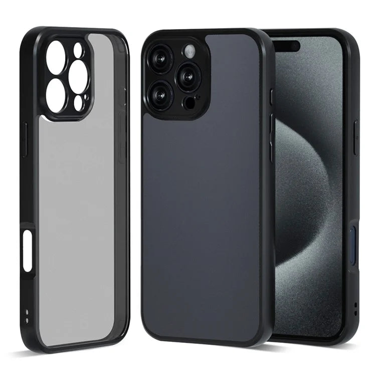 IBMRS For iPhone 16 Pro Max Case TPU + PC Heavy Duty Shockproof Phone Cover Camera Protection