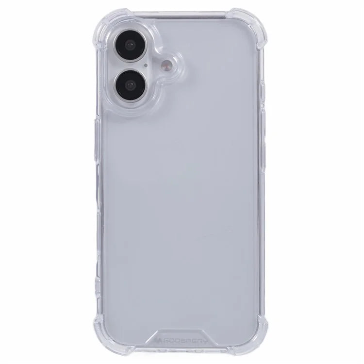 MERCURY GOOSPERY For iPhone 16 Case Reinforced Corners TPU+Acrylic Clear Phone Cover