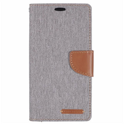MERCURY GOOSPERY For iPhone 16 Case Canvas Texture Leather Wallet Phone Cover