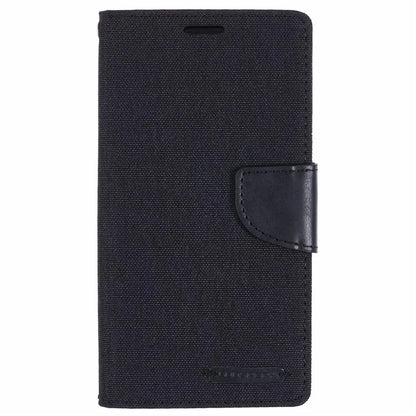 MERCURY GOOSPERY For iPhone 16 Case Canvas Texture Leather Wallet Phone Cover
