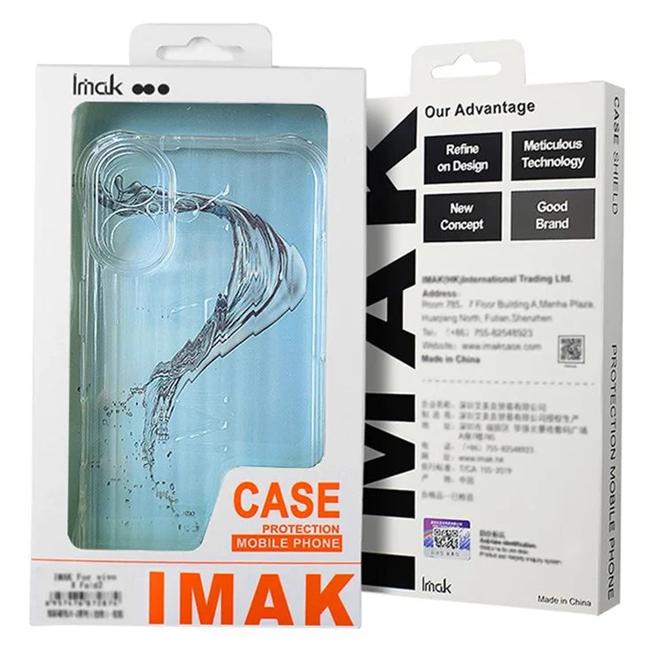 IMAK For Samsung Galaxy Z Flip6 5G Clear Case Compatible with MagSafe Shockproof PC+TPU Phone Cover