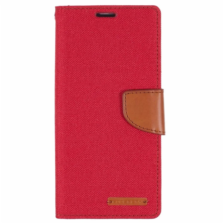 MERCURY GOOSPERY For iPhone 16 Pro Case Canvas Texture Leather Wallet Phone Cover