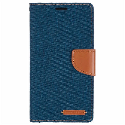 MERCURY GOOSPERY For iPhone 16 Pro Case Canvas Texture Leather Wallet Phone Cover