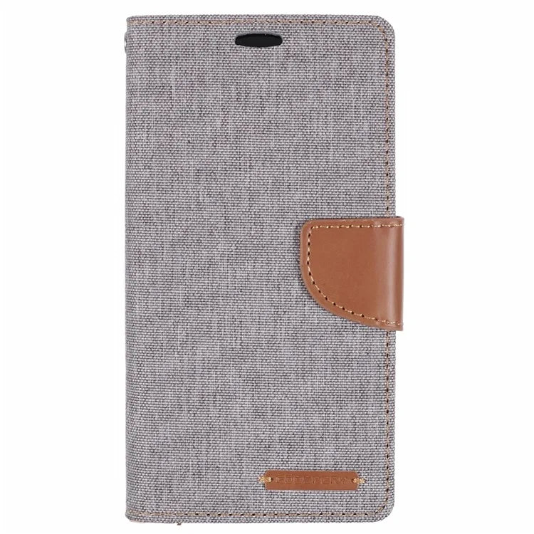 MERCURY GOOSPERY For iPhone 16 Pro Case Canvas Texture Leather Wallet Phone Cover