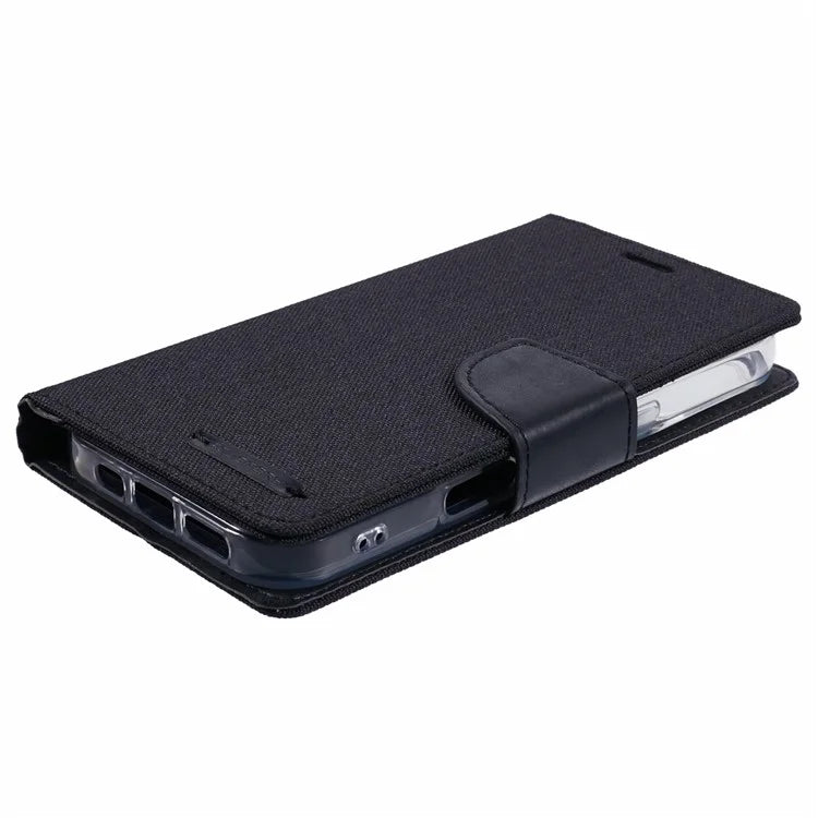 MERCURY GOOSPERY For iPhone 16 Pro Case Canvas Texture Leather Wallet Phone Cover