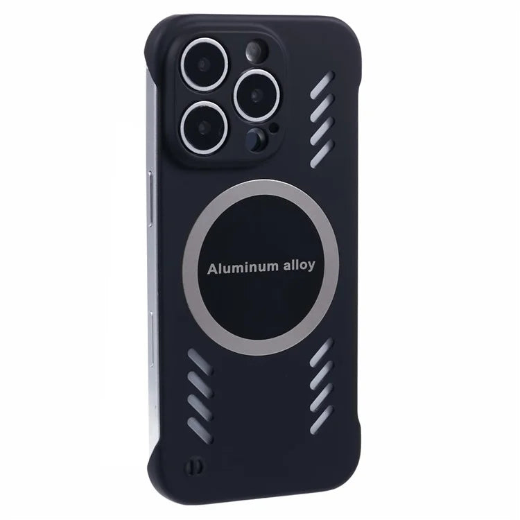 For iPhone 15 Pro Max Case Hard PC Frameless Heat Dissipation Phone Cover