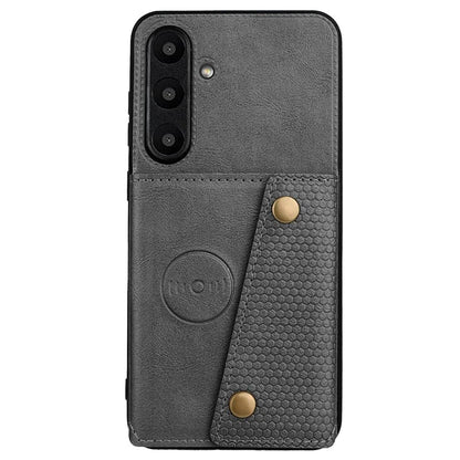 For Samsung Galaxy S24 FE Case Card Slots Kickstand Leather+TPU Phone Cover