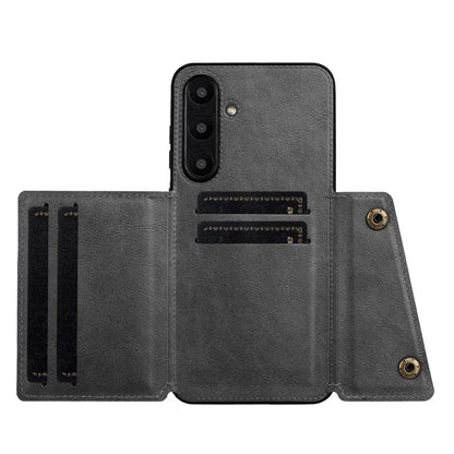 For Samsung Galaxy S24 FE Case Card Slots Kickstand Leather+TPU Phone Cover