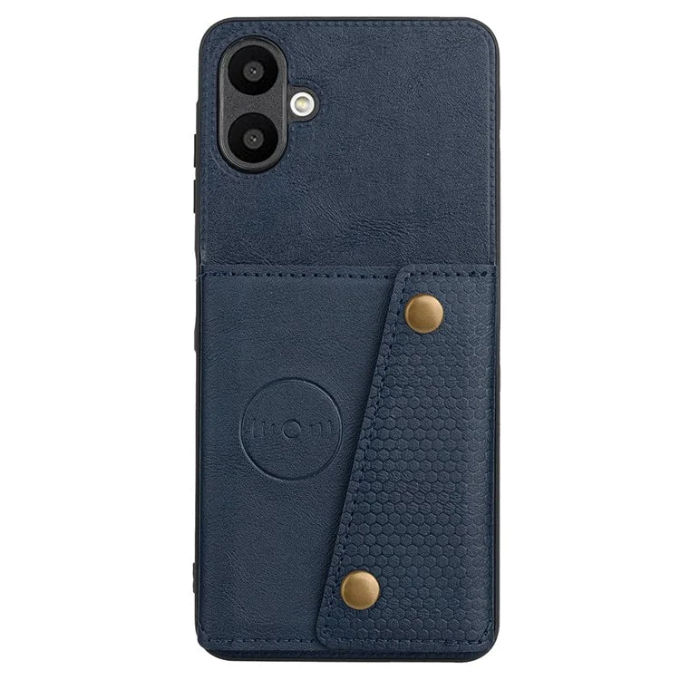For Samsung Galaxy A06 Case Card Slots Kickstand Leather+TPU Phone Cover