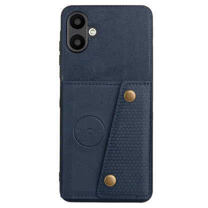 For Samsung Galaxy A06 Case Card Slots Kickstand Leather+TPU Phone Cover