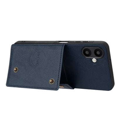 For Samsung Galaxy A06 Case Card Slots Kickstand Leather+TPU Phone Cover